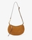 bolso de hombro en ante de becerro trenzado oskan moon cognac